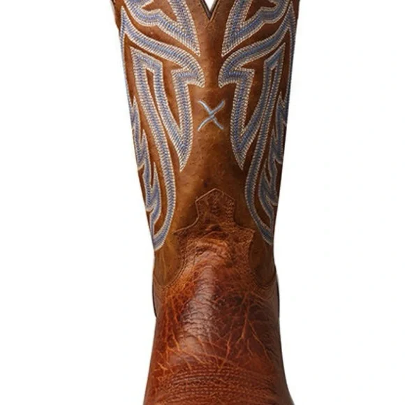 NWT-TwistedX-Men's Brown Wide Square Toe Rancher Western Boots-MRA001-9.5D